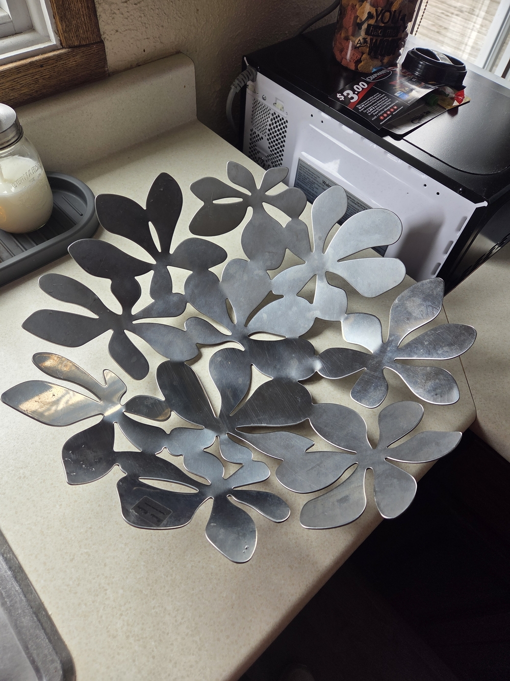 vintage IKEA Stockholm stainless steel bowl, designed by Monika Mulder